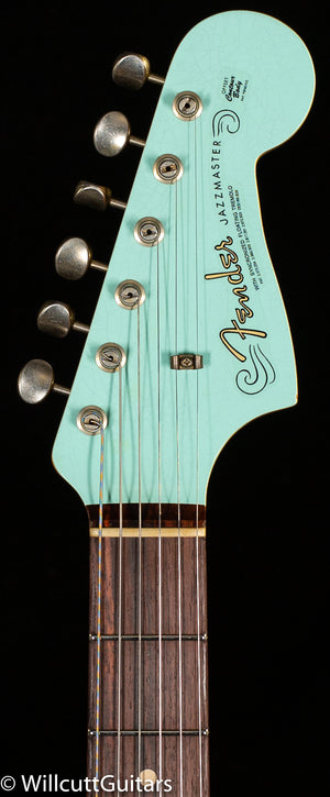 Fender Custom Shop 1962 Jazzmaster Journeyman Relic Painted Head Cap Surf Green (213)