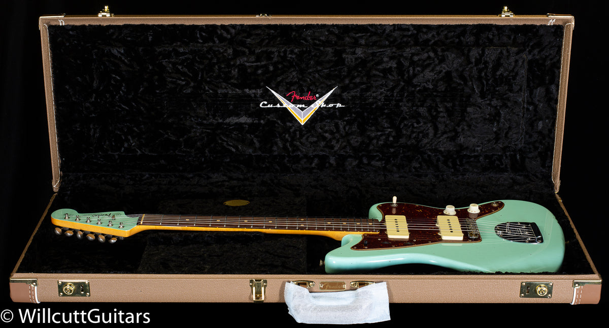 Fender Custom Shop 1962 Jazzmaster Journeyman Relic Painted Head Cap Surf Green (213)