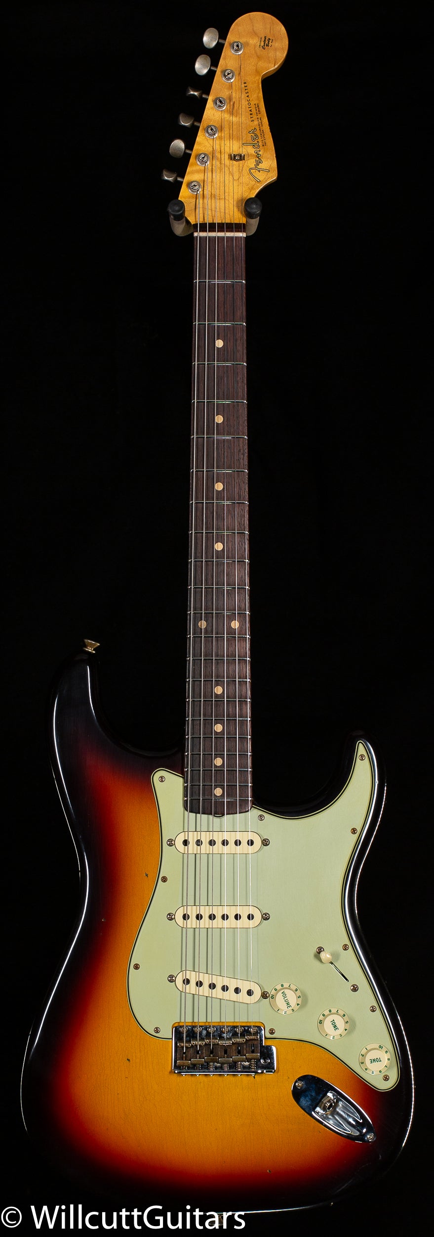 Fender Custom Shop Willcutt True '62 Stratocaster Journeyman Relic 3-Tone Sunburst 60s Oval C (503)