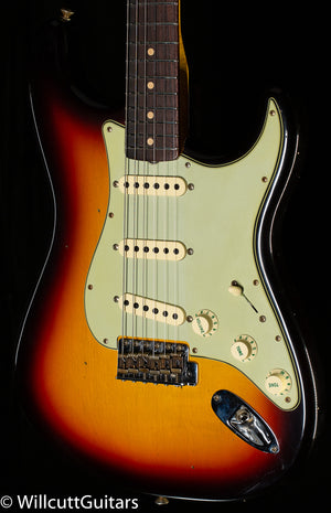Fender Custom Shop Willcutt True '62 Stratocaster Journeyman Relic 3-Tone Sunburst 60s Oval C (503)