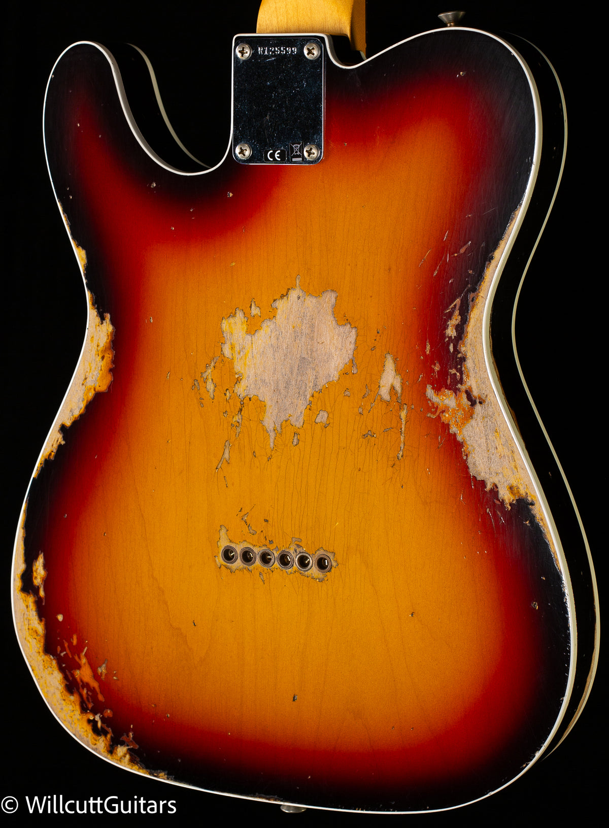 Fender Custom Shop 1960 Telecaster Custom Heavy Relic 3-Tone Sunburst (599)