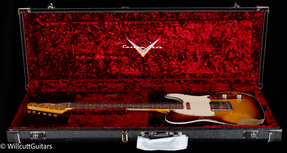 Fender Custom Shop 1960 Telecaster Custom Heavy Relic 3-Tone Sunburst (599)