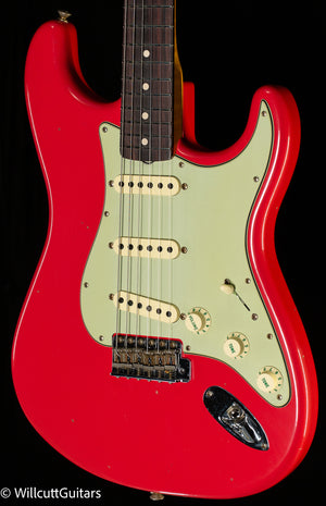 Fender Custom Shop Willcutt True '62 Stratocaster Journeyman Relic Fiesta Red 60s Oval C (669)