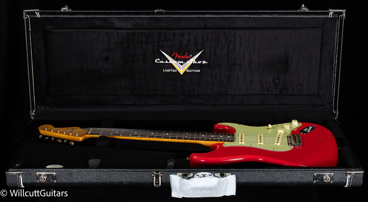 Fender Custom Shop Willcutt True '62 Stratocaster Journeyman Relic Fiesta Red 60s Oval C (669)
