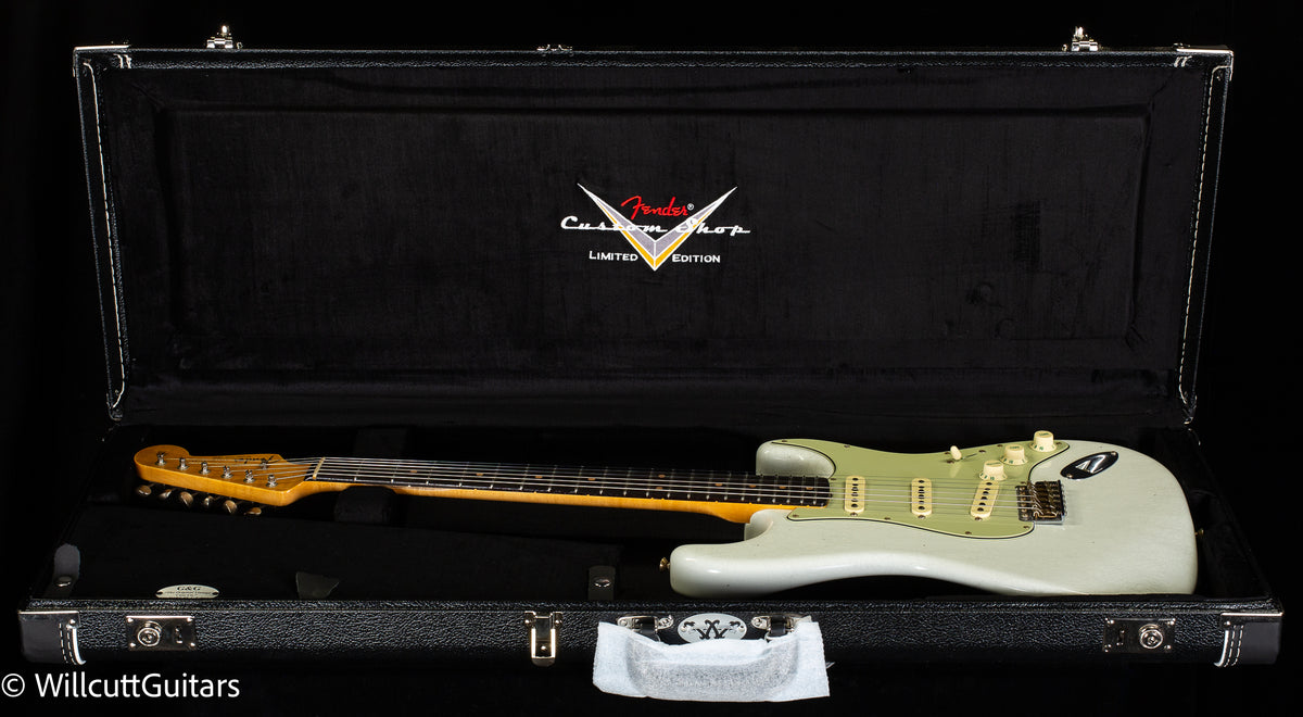 Fender Custom Shop Willcutt True '62 Stratocaster Journeyman Relic Olympic White 57 V (473)