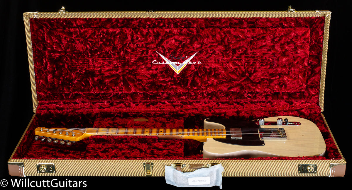 Fender Custom Shop 1952 Telecaster HS Relic Aged White Blonde (846)