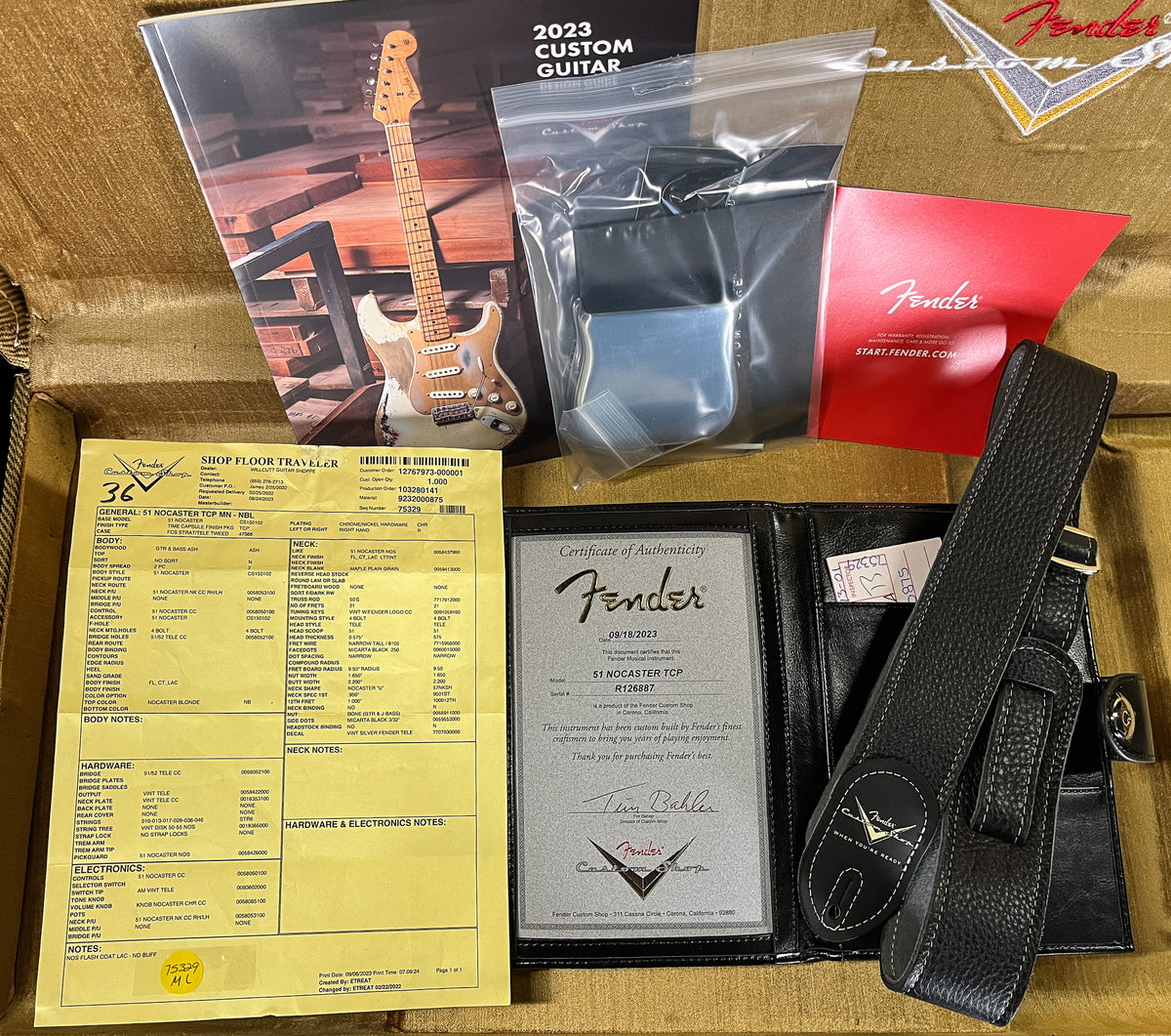 Fender Custom Shop 1951 Nocaster Time Capsule Finish Nocaster Blonde (887)