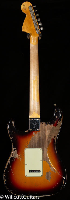 Fender Custom Shop Michael Landau Signature 1968 Stratocaster, Round-Laminated Rosewood, Bleached 3-Color Sunburst (988)