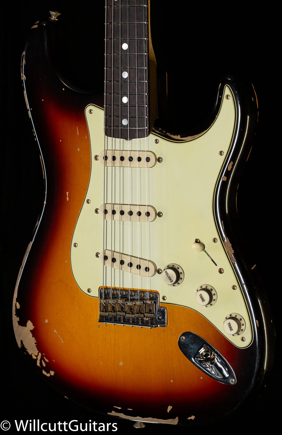 Fender Custom Shop Michael Landau Signature 1968 Stratocaster, Round-Laminated Rosewood, Bleached 3-Color Sunburst (988)