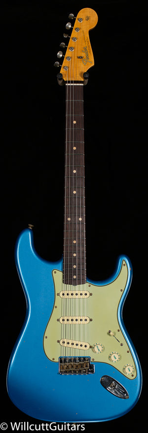Fender Custom Shop Willcutt True '62 Stratocaster Journeyman Relic Lake Placid Blue Large C (838)