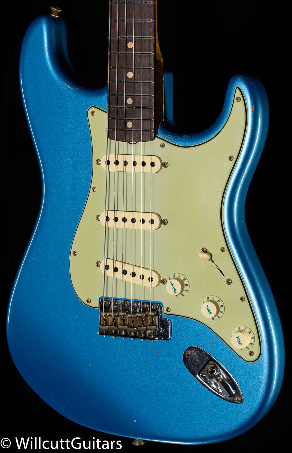 Fender Custom Shop Willcutt True '62 Stratocaster Journeyman Relic Lake Placid Blue Large C (838)