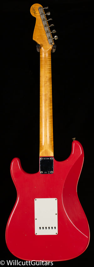 Fender Custom Shop Willcutt True '62 Stratocaster Journeyman Relic Fiesta Red 60s Oval C (896)