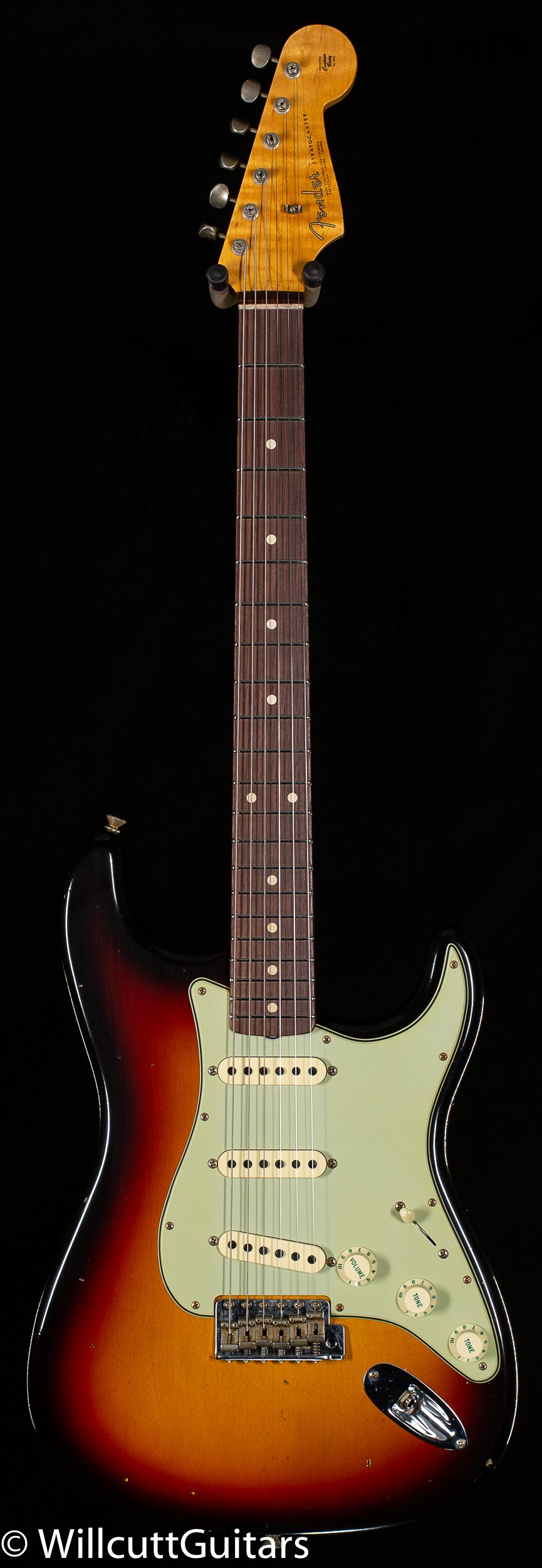 Fender Custom Shop Willcutt True '62 Stratocaster Journeyman Relic 3-Tone Sunburst Large C (970)