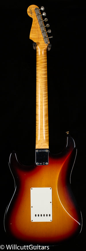 Fender Custom Shop Willcutt True '62 Stratocaster Journeyman Relic 3-Tone Sunburst Large C (970)