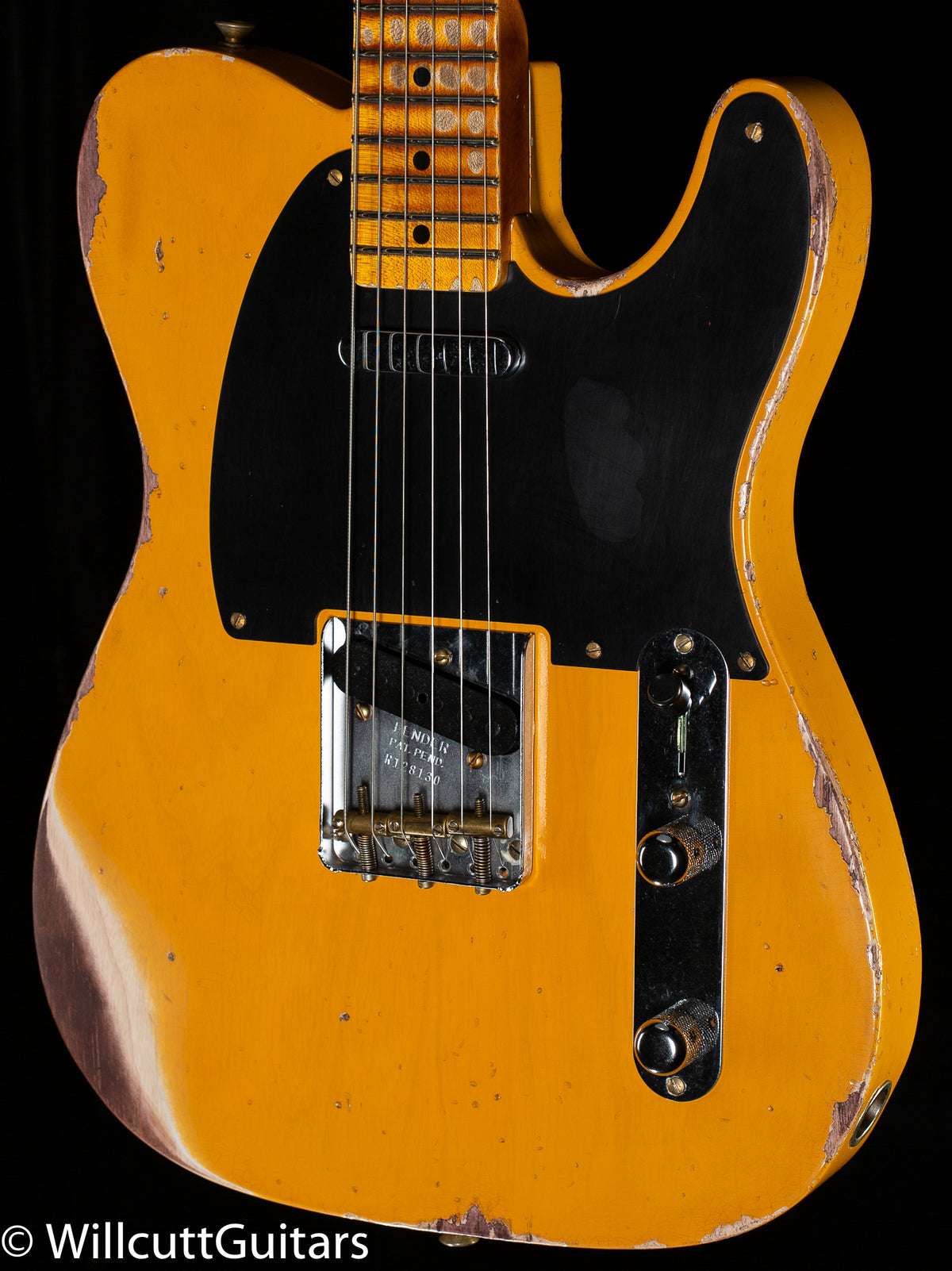 Fender Custom Shop 1952 Telecaster Heavy Relic Aged Nocaster Blonde 1 Willcutt Guitars 6130