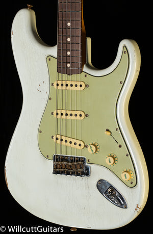 Fender Custom Shop Masterbuilt Andy Hicks True '62 Strat Journeyman Olympic White Brazilian 59 C (983)