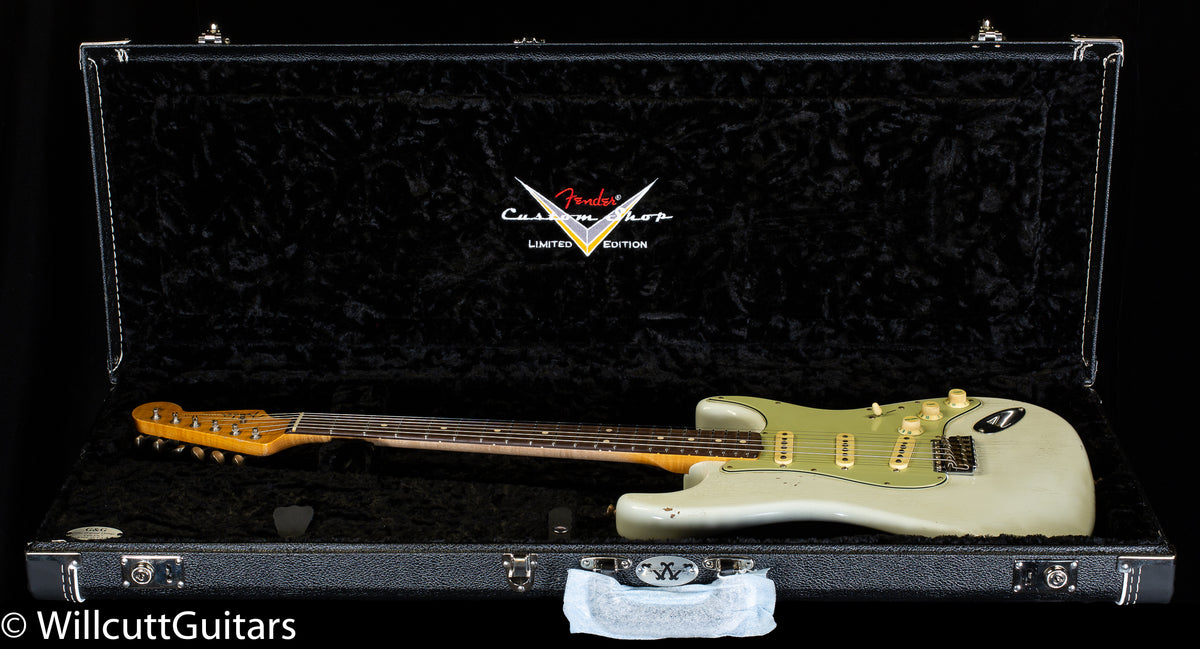 Fender Custom Shop Masterbuilt Andy Hicks True '62 Strat Journeyman Olympic White Brazilian 59 C (983)