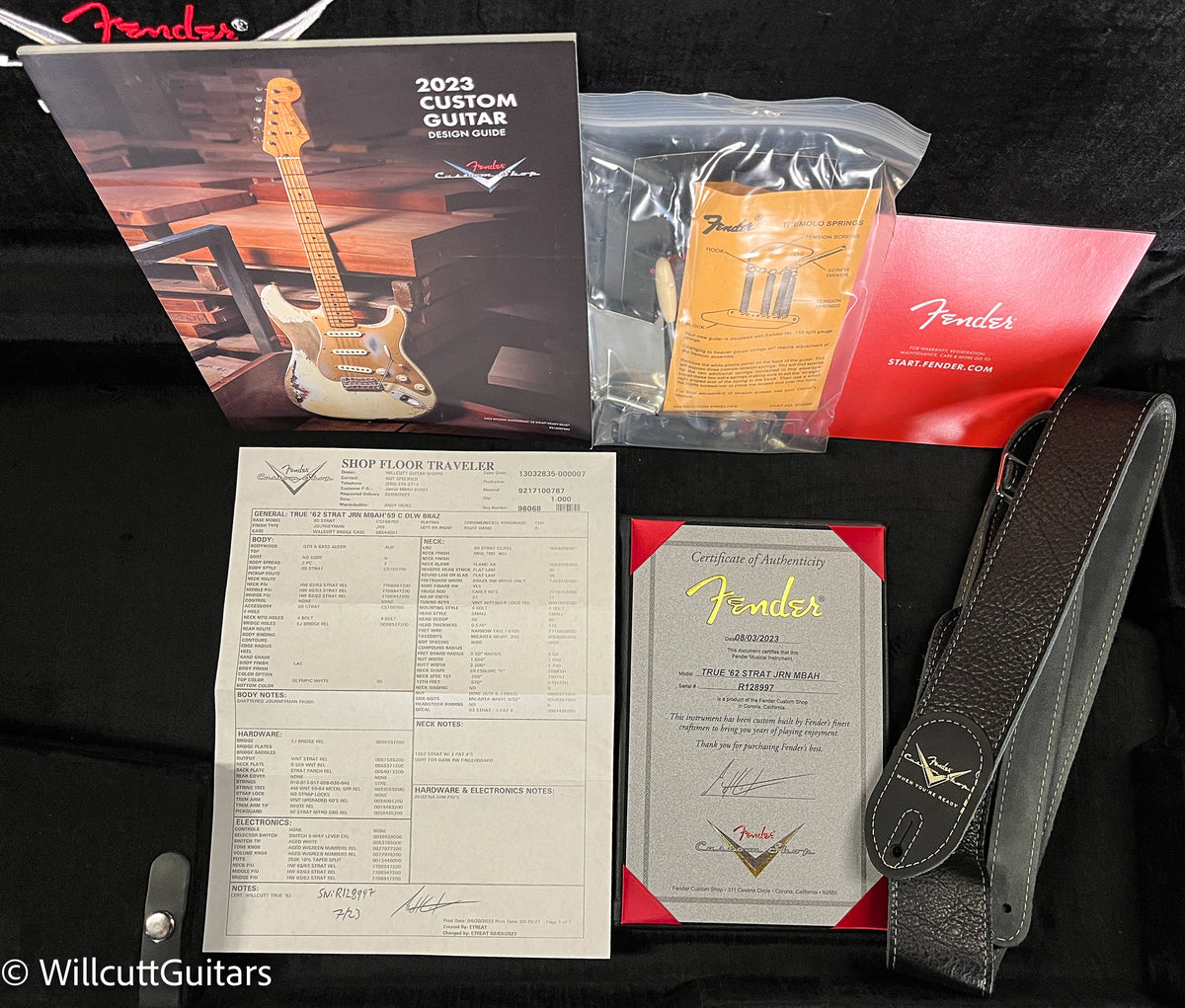Fender Custom Shop Masterbuilt Andy Hicks True '62 Strat Journeyman Relic Olympic White Brazilian (997)
