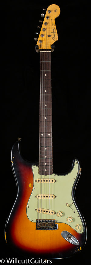 Fender Custom Shop Masterbuilt Andy Hicks True '62 Strat Journeyman Relic 3-Tone Sunburst Brazilian (034)