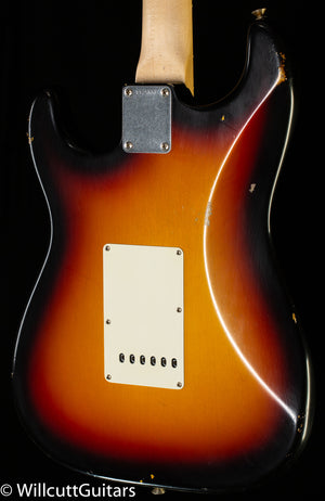 Fender Custom Shop Masterbuilt Vincent Van Trigt 1961 Strat Journeyman Brazilian 3-Tone Sunburst (038)