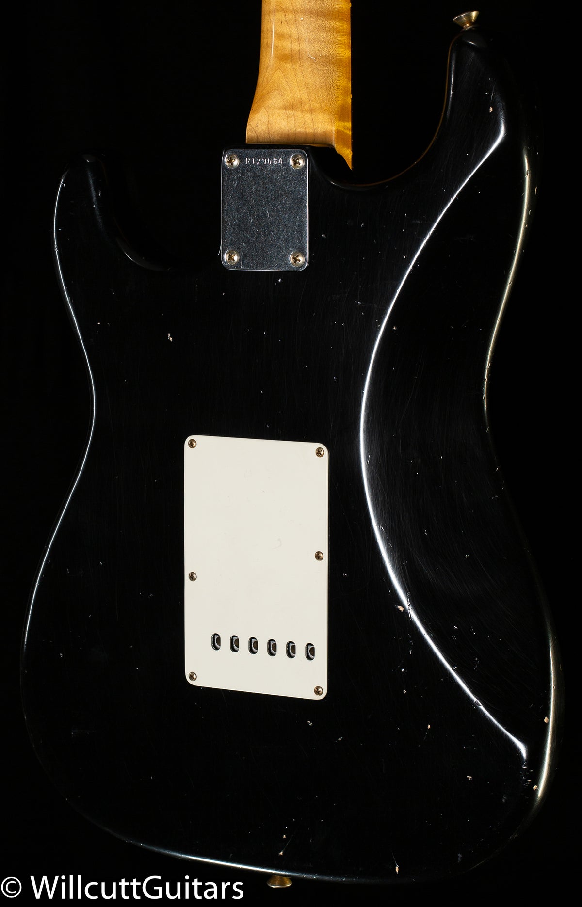 Fender Custom Shop Masterbuilt Dennis Galuzska True '62 Strat Journeyman Relic Black Brazilian 59 C (084)