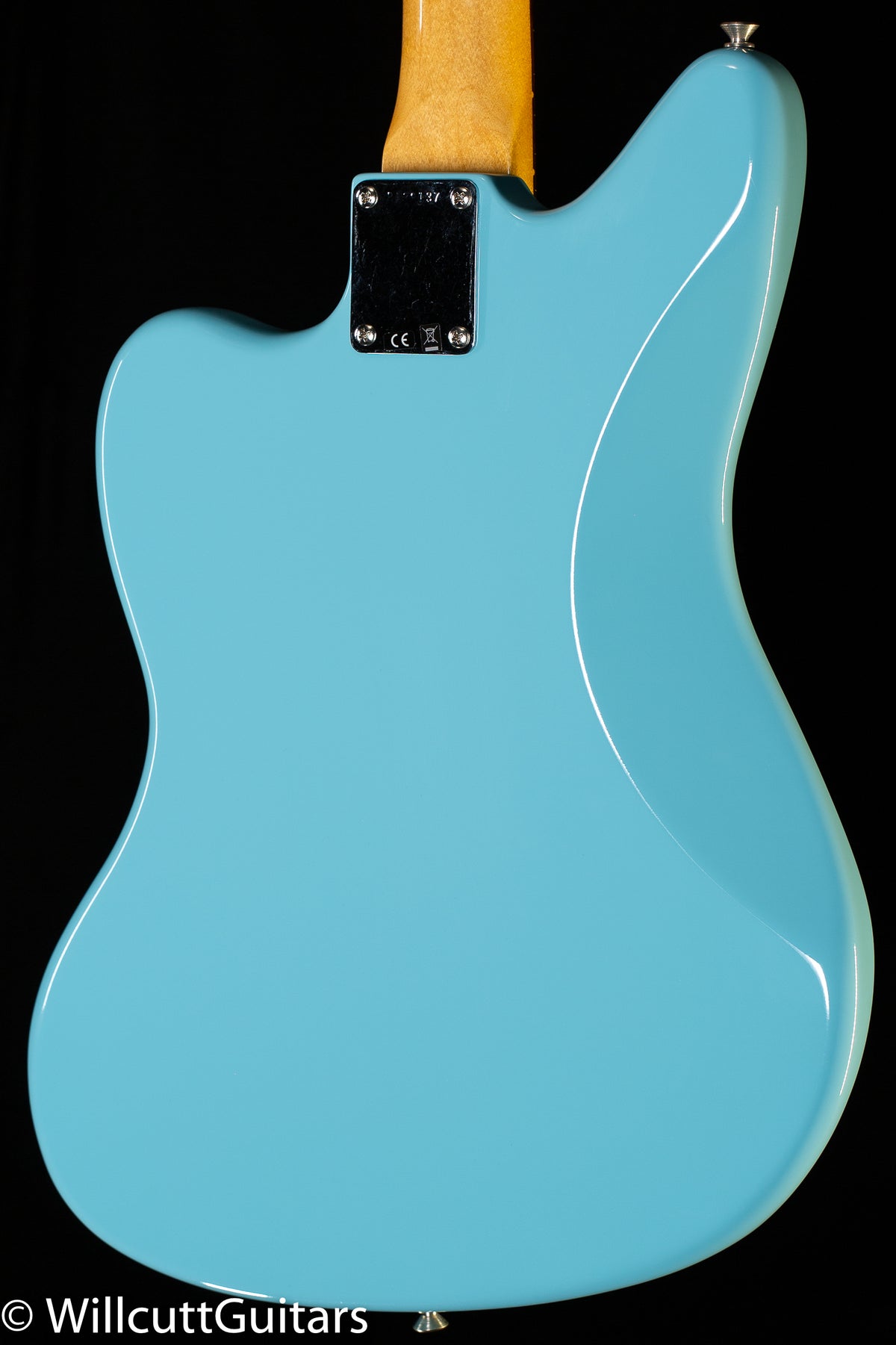 Fender Custom Shop 1962 Jaguar Time Capsule Finish Painted Head Cap Daphne Blue (137)