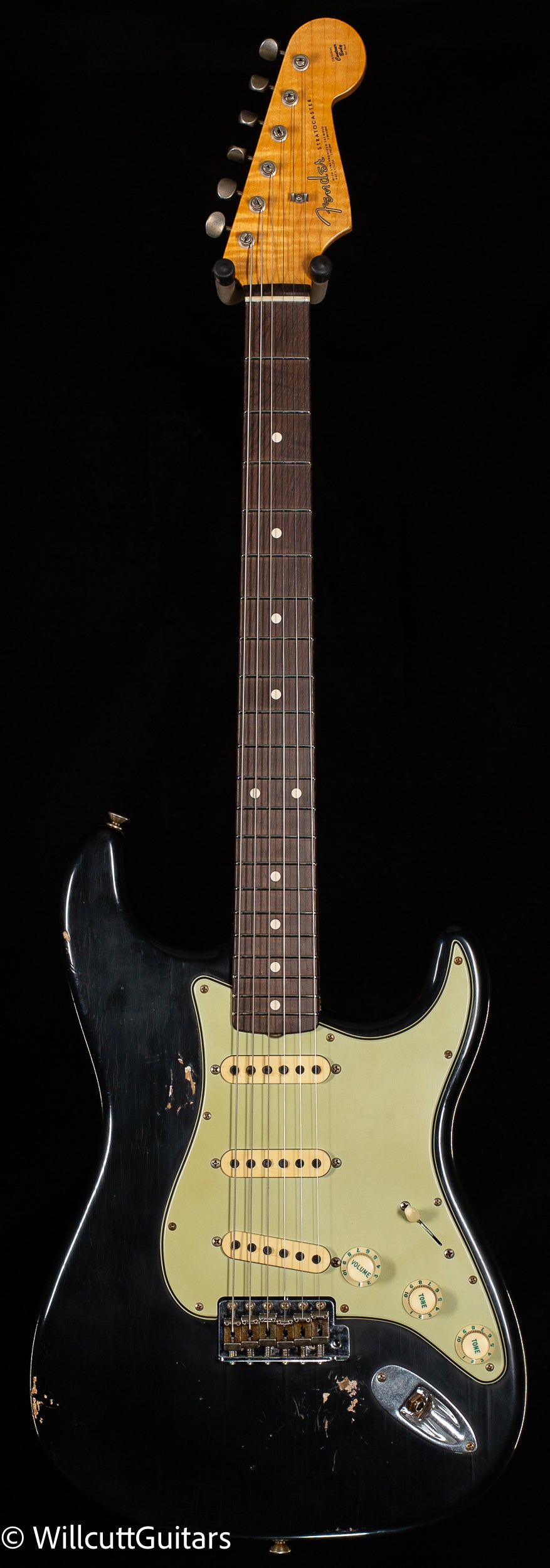 Fender Custom Shop Masterbuilt Andy Hicks True '62 Strat Journeyman Relic Black Brazilian (238)