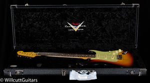 Fender Custom Shop Masterbuilt Andy Hicks True '62 Strat Journeyman Relic 3-Tone Sunburst Brazilian (432)