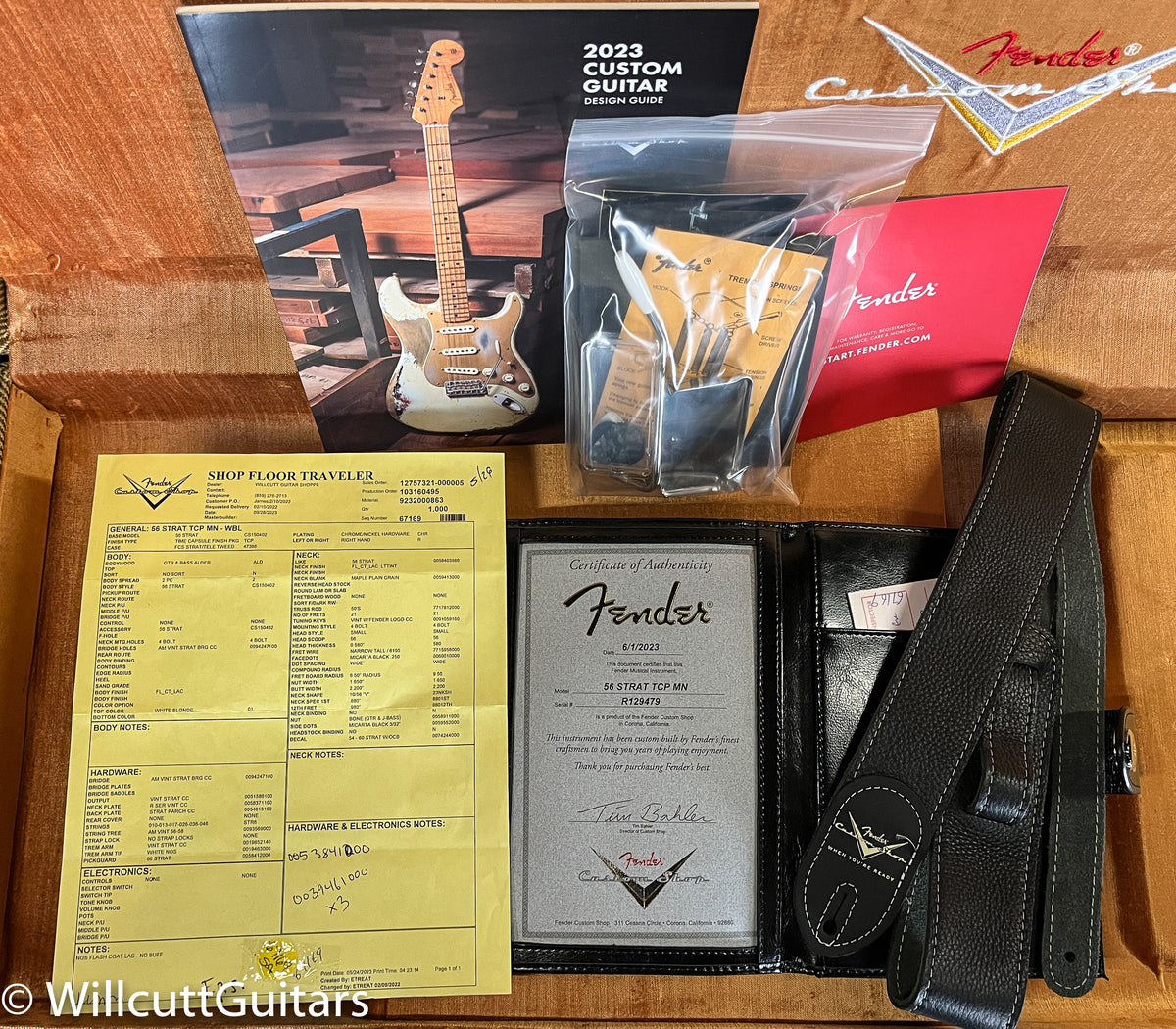 Fender Custom Shop 1956 Stratocaster Time Capsule White Blonde (479)