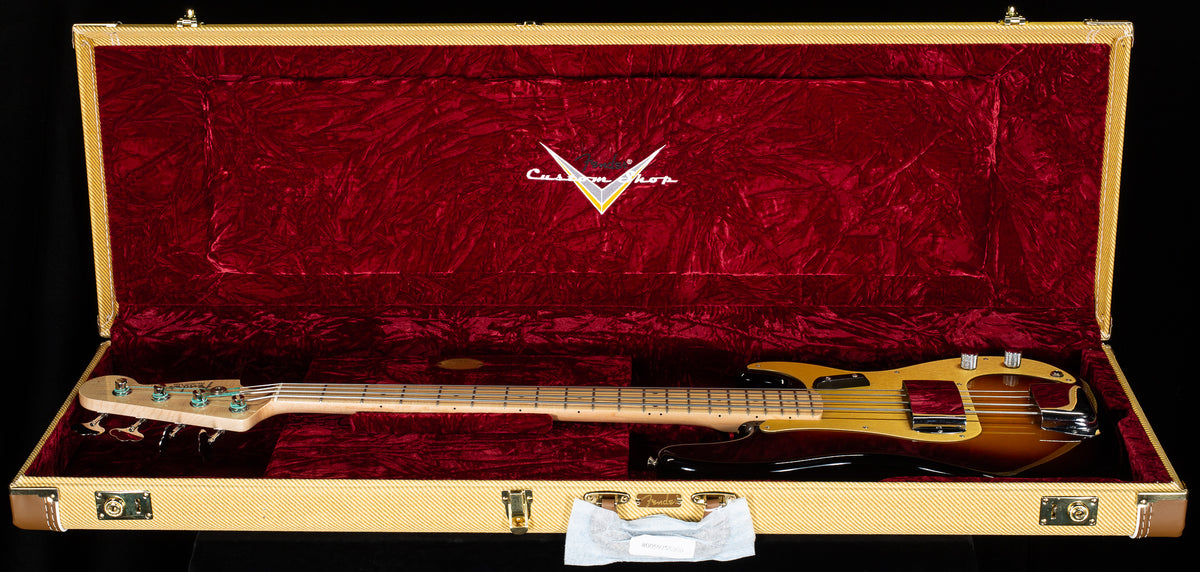 Fender Custom Shop Vintage Custom '57 P Bass Time Capsule Package Wide-Fade 2-Color Sunburst (511)