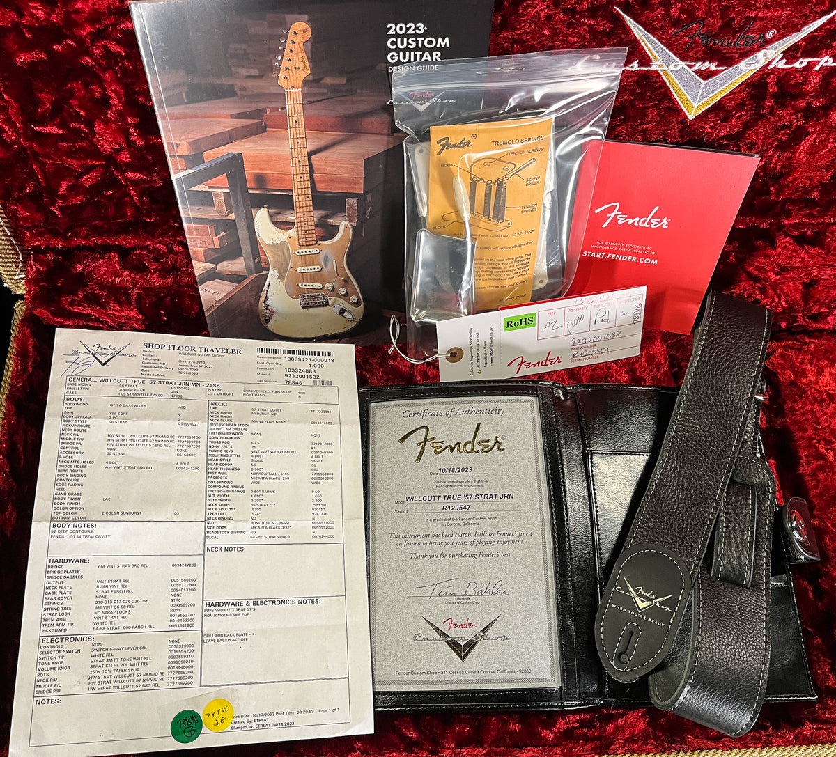 Fender Custom Shop Willcutt True &#39;57 Stratocaster Journeyman Relic 2-Tone Sunburst 65 C (547)