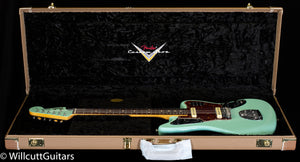 Fender Custom Shop 1962 Jaguar Time Capsule Finish Painted Head Cap Surf Green (820)