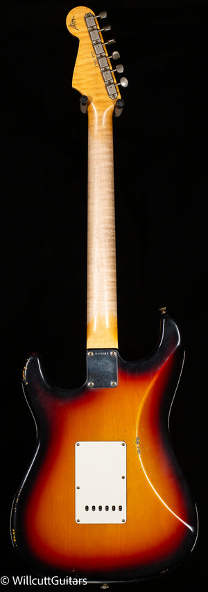 Fender Custom Shop Masterbuilt Andy Hicks True '62 Strat Journeyman Relic 3-Tone Sunburst Brazilian (917)