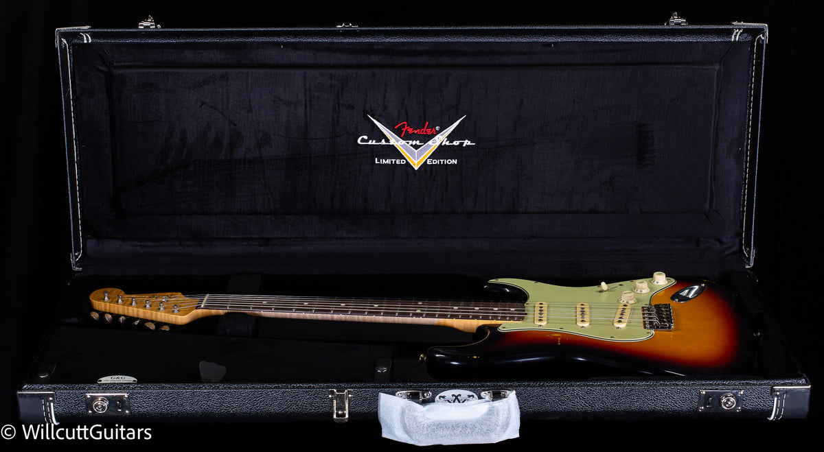 Fender Custom Shop Masterbuilt Andy Hicks True '62 Strat Journeyman Relic 3-Tone Sunburst Brazilian (917)