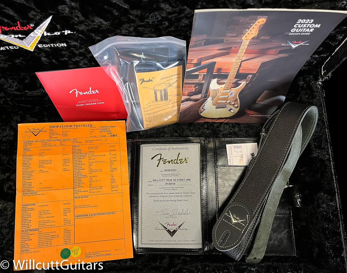 Fender Custom Shop Willcutt True '62 Stratocaster Journeyman Relic 3-Tone Sunburst 60s Oval C (018)