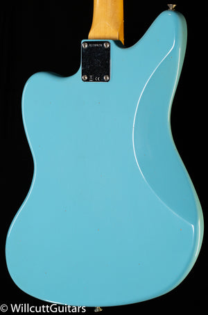 Fender Custom Shop 1962 Jaguar Journeyman Relic Painted Head Cap Daphne Blue (028)
