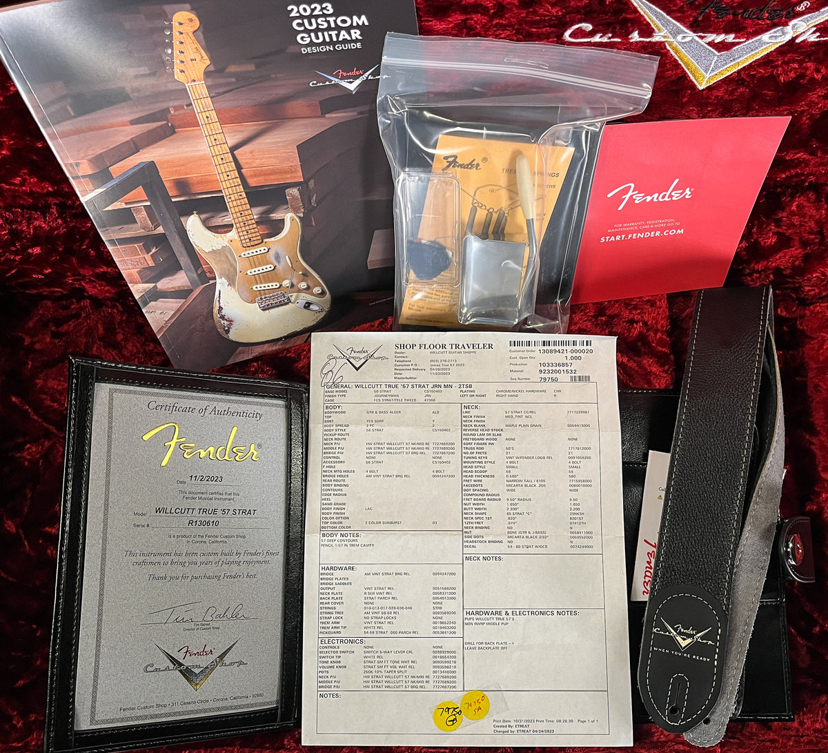 Fender Custom Shop Willcutt True &#39;57 Stratocaster Journeyman Relic 2-Tone Sunburst 65 C (610)