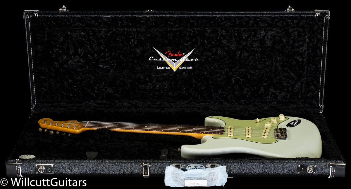 Fender Custom Shop Willcutt True '62 Stratocaster Journeyman Relic Olympic White 60s Oval C (698)