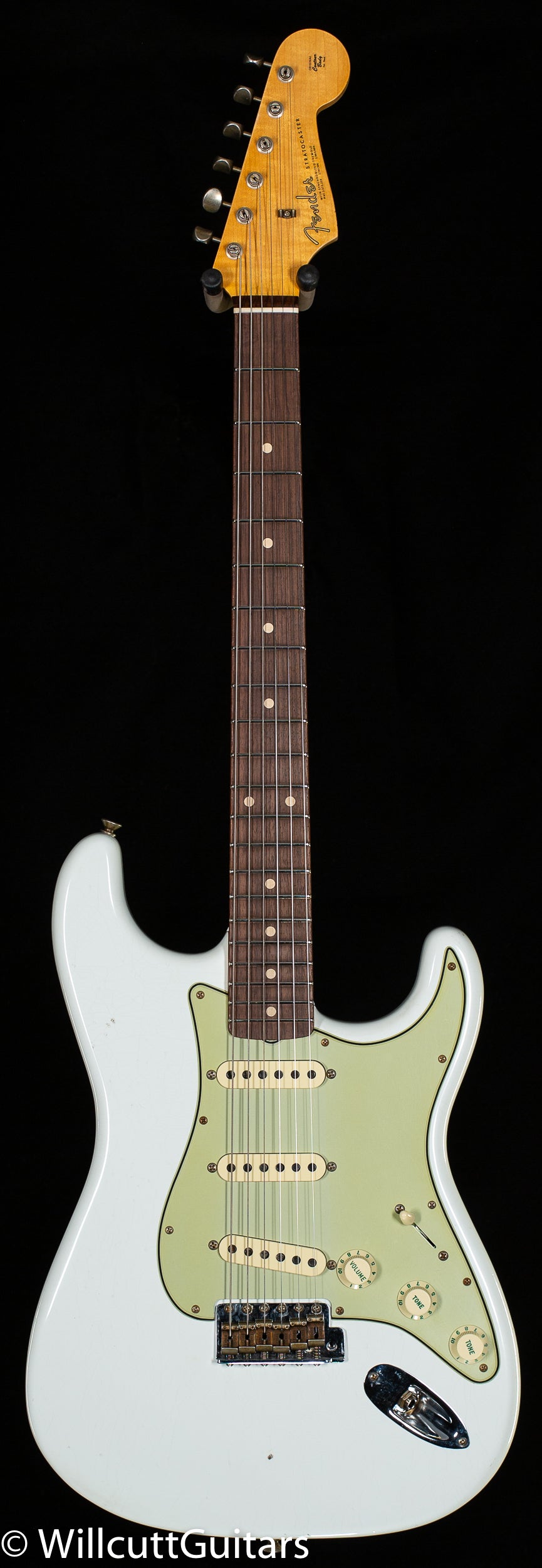 Fender Custom Shop Willcutt True &#39;62 Stratocaster Journeyman Relic Olympic White 60s Oval C (699)