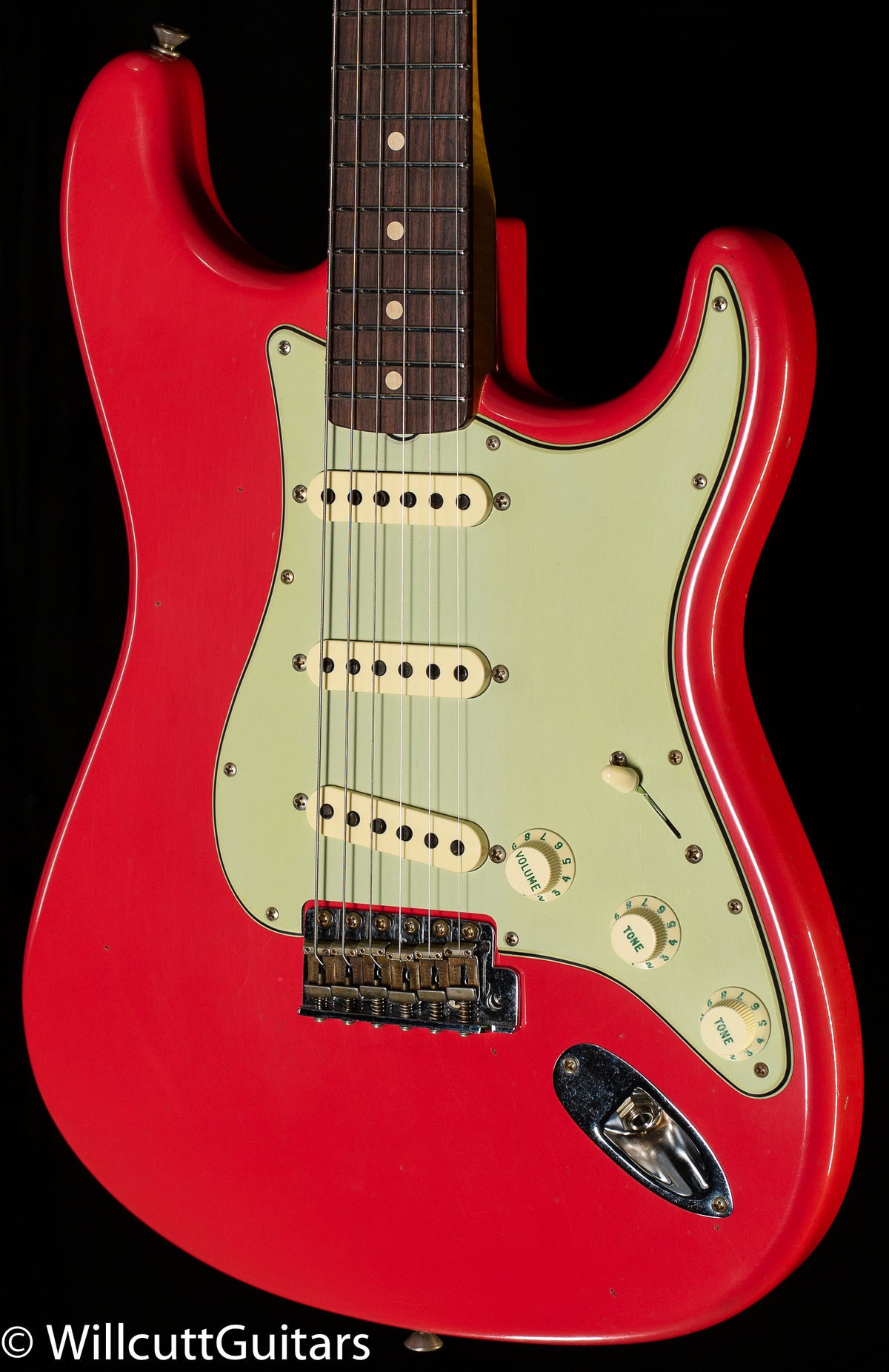 Fender Custom Shop Willcutt True '62 Stratocaster Journeyman Relic Fiesta Red Large C (710)