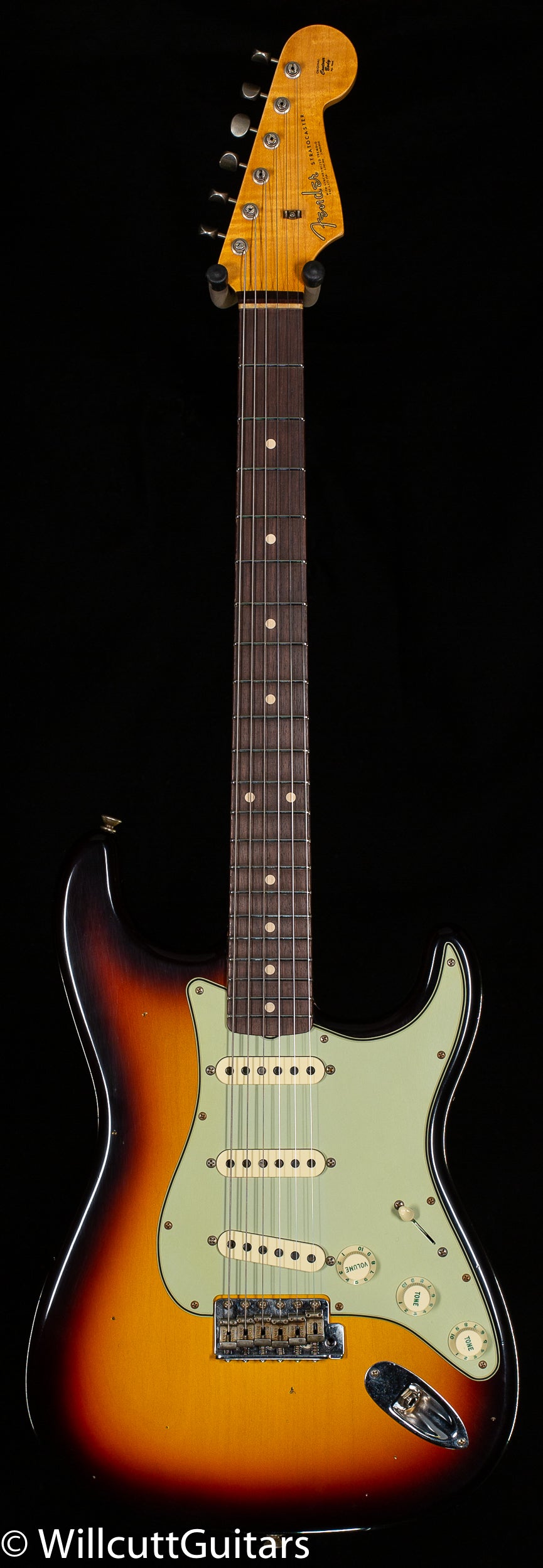 Fender Custom Shop Willcutt True &#39;62 Stratocaster Journeyman Relic 3-Color Sunburst 60 C (735)