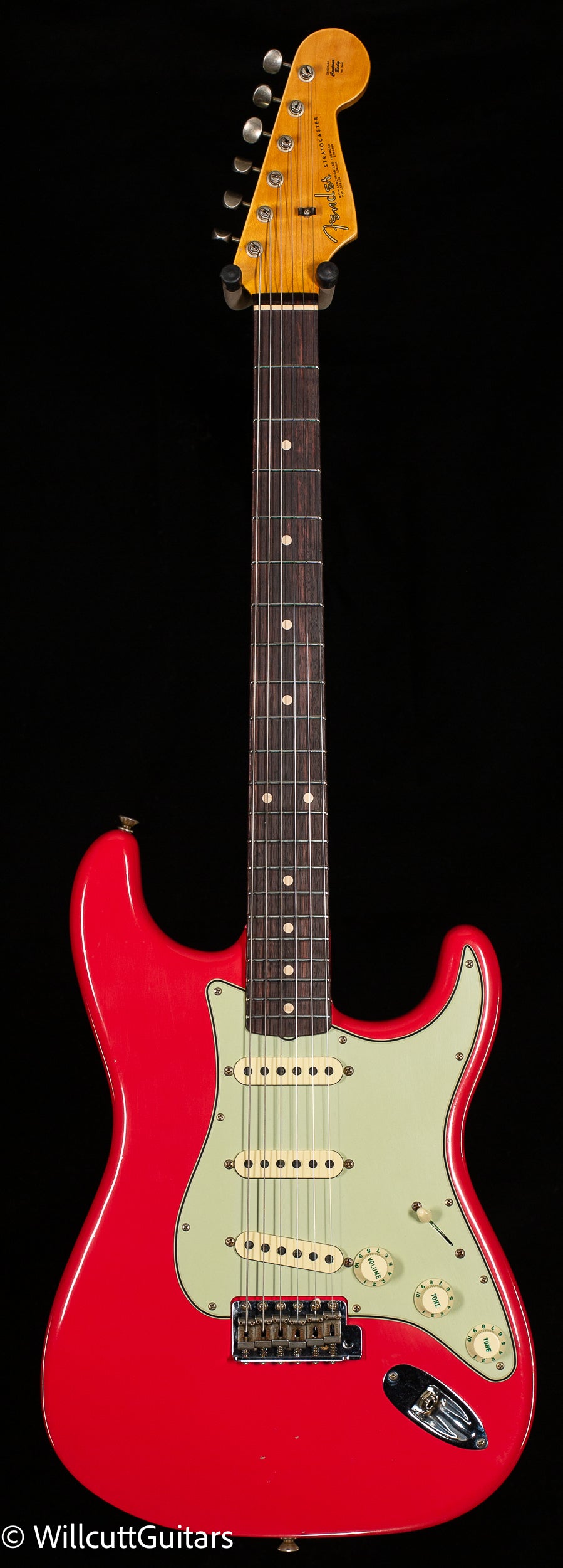 Fender Custom Shop Willcutt True '62 Stratocaster Journeyman Relic Fiesta Red 60s Oval C (874)