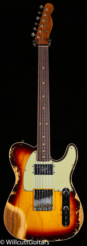 Fender Custom Shop LTD CuNiFe Telecaster Custom Heavy Relic Chocolate 3-Tone Sunburst (113)