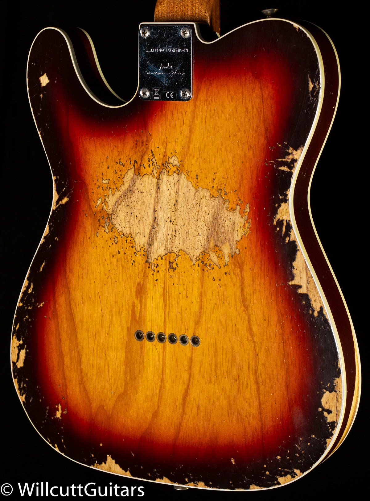 Fender Custom Shop LTD CuNiFe Telecaster Custom Heavy Relic Chocolate 3-Tone Sunburst (113)