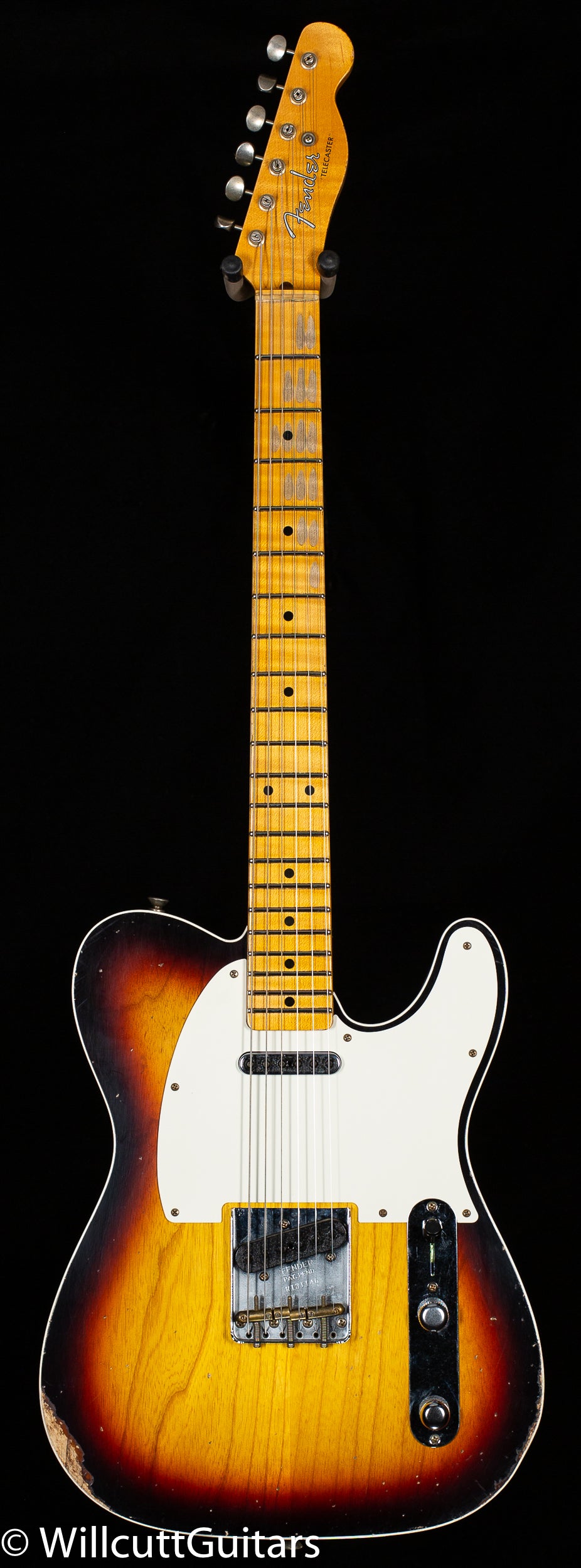 Fender Custom Shop LTD Tomatillo Telecaster Custom Relic Bleached 3-Tone Sunburst (146)