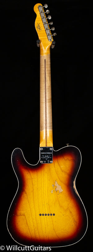 Fender Custom Shop LTD Tomatillo Telecaster Custom Relic Bleached 3-Tone Sunburst (146)