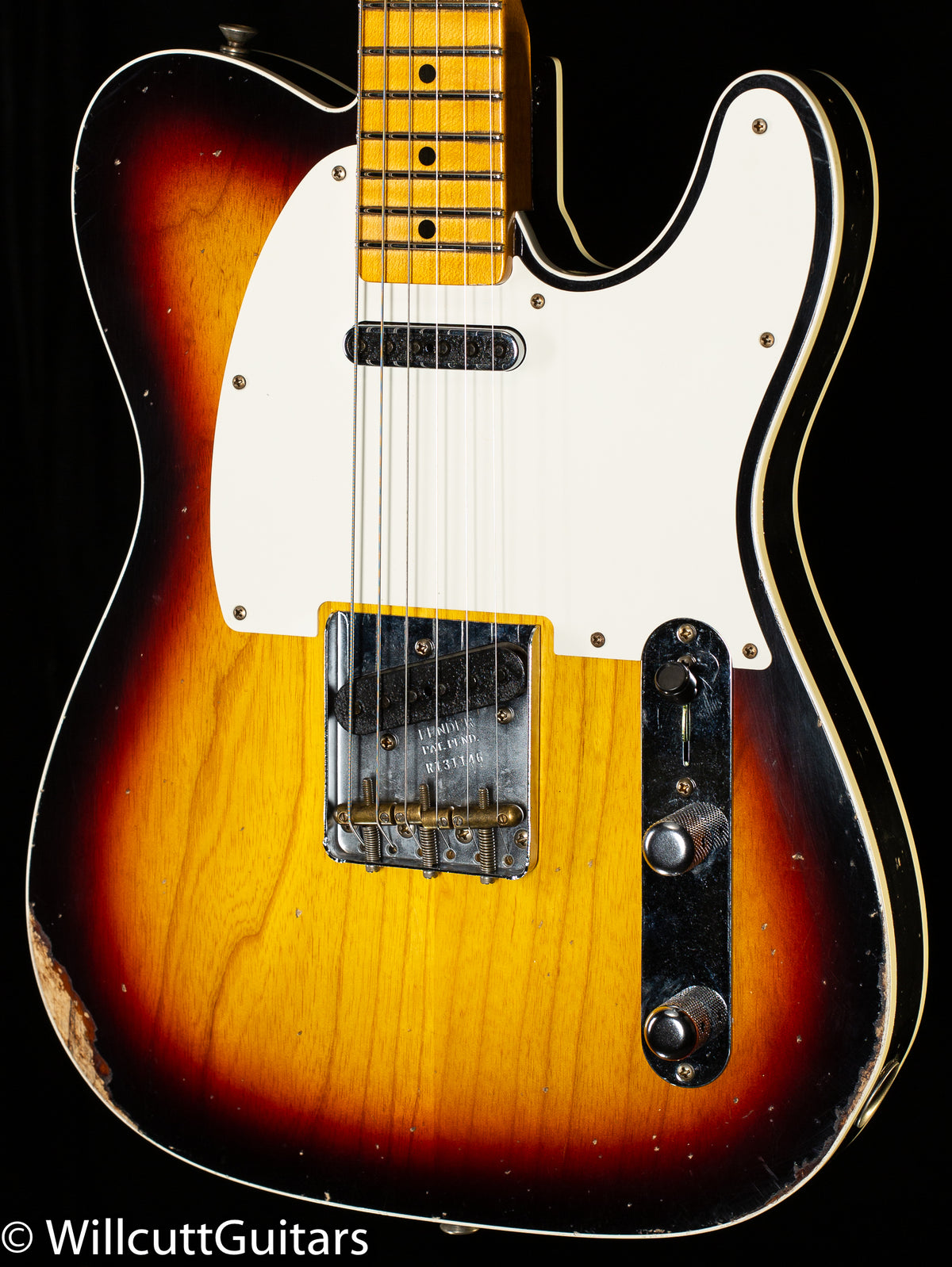 Fender Custom Shop LTD Tomatillo Telecaster Custom Relic Bleached 3-Tone Sunburst (146)