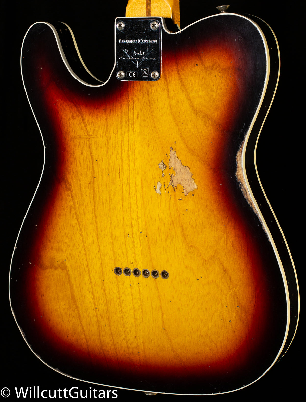 Fender Custom Shop LTD Tomatillo Telecaster Custom Relic Bleached 3-Tone Sunburst (146)