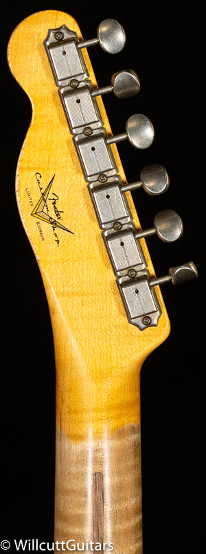 Fender Custom Shop LTD Tomatillo Telecaster Custom Relic Bleached 3-Tone Sunburst (146)