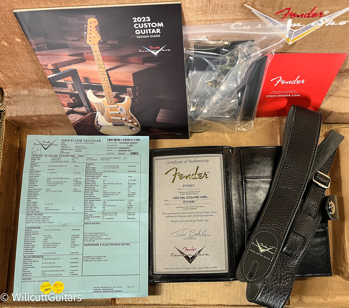 Fender Custom Shop 1950 Double Esquire Heavy Relic Aged Nocaster Blonde (445)